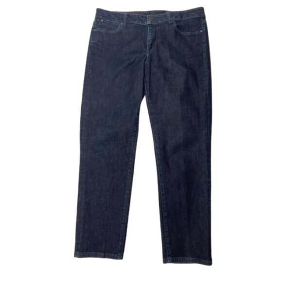 Talbots Denim - Talbots Curvy Slim Ankle Dk Wash Stretch Petite Jeans Size 12P/31#1312
